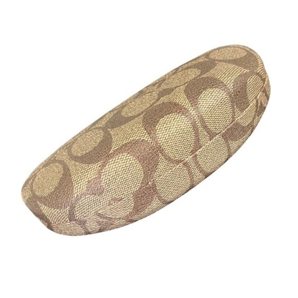 Coach hard clamshell sunglasses‎ case with cleaning cloth